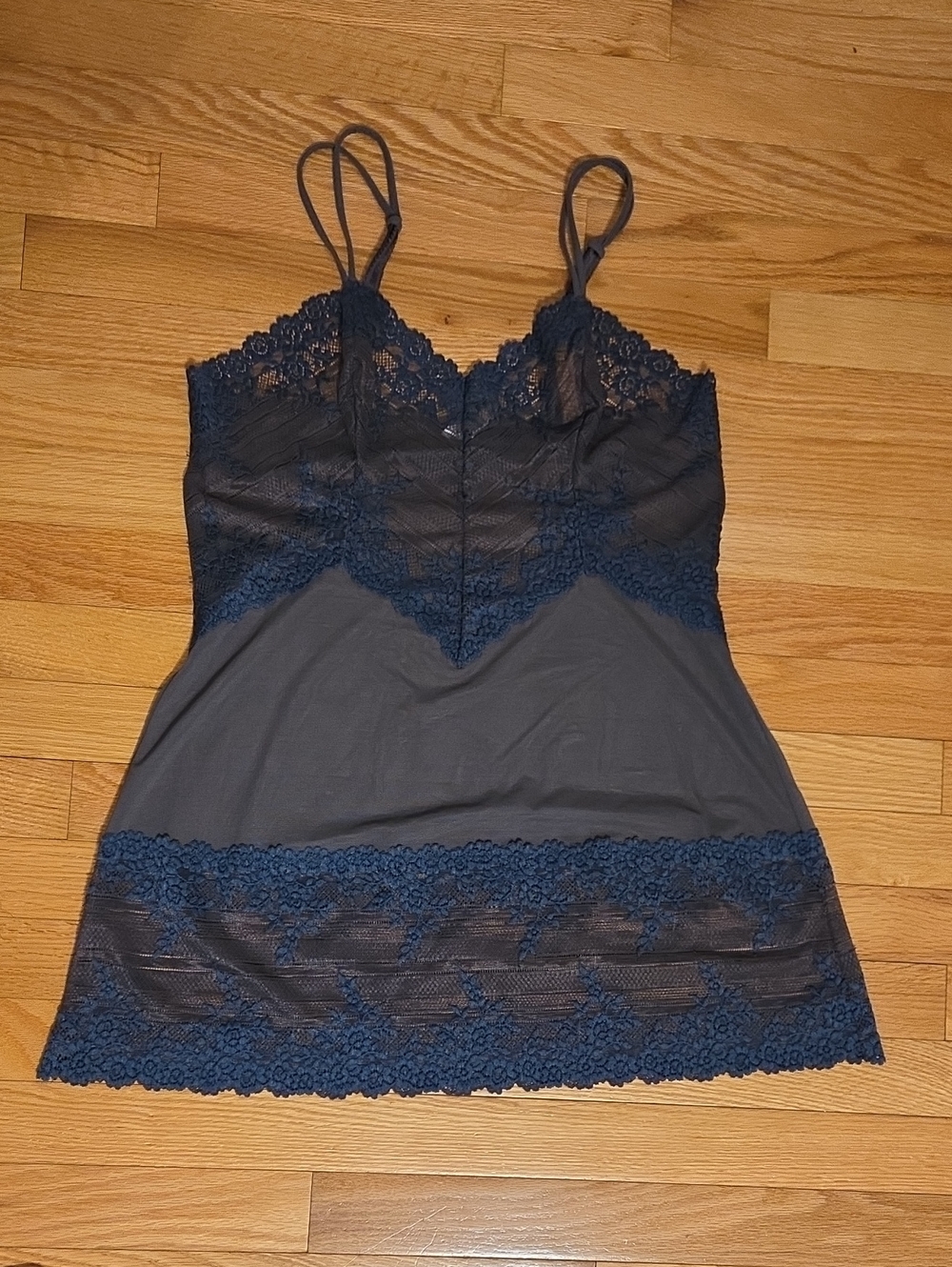 Wacoal Navy Lace-Trim Camisole